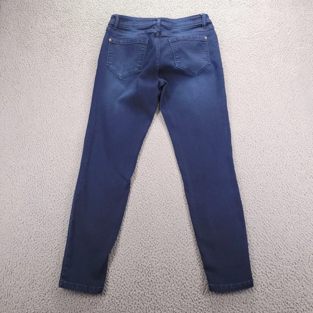 KENSIE Jeans Size 6/28 Skinny Leg Mid Rise Dark Wash Stretch Denim‎ 28x27